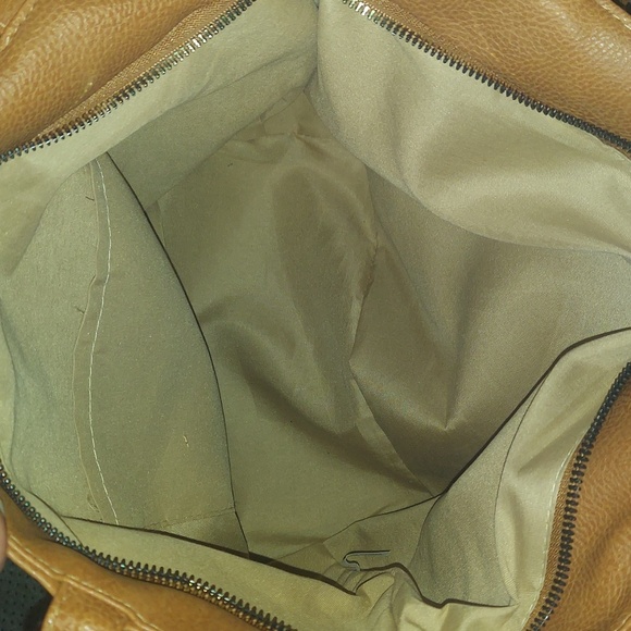 Beverly Hills Polo Club Tan Signature Monogram Faux Leather Tote Bag - Picture 13 of 14